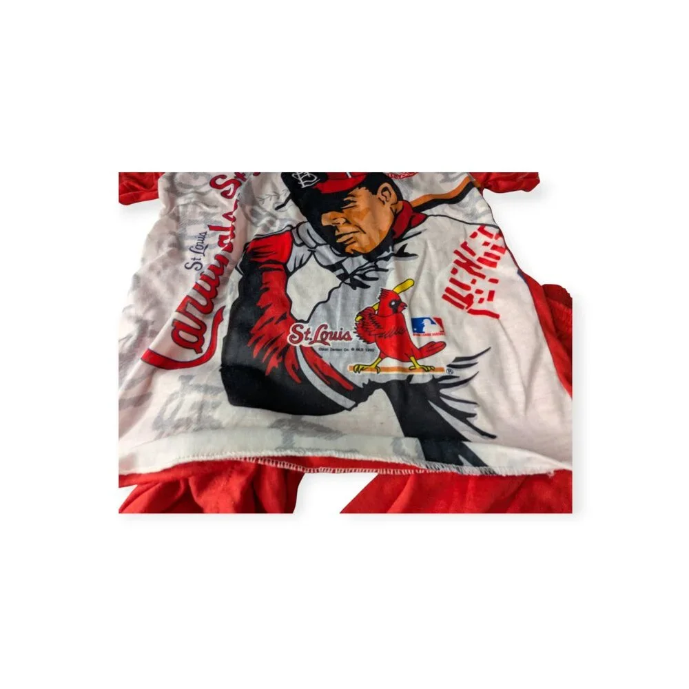 1992 MLB Genuine Merchandise Dr Denton Boys PJ Set St Louis Cardinals Size 8/10
